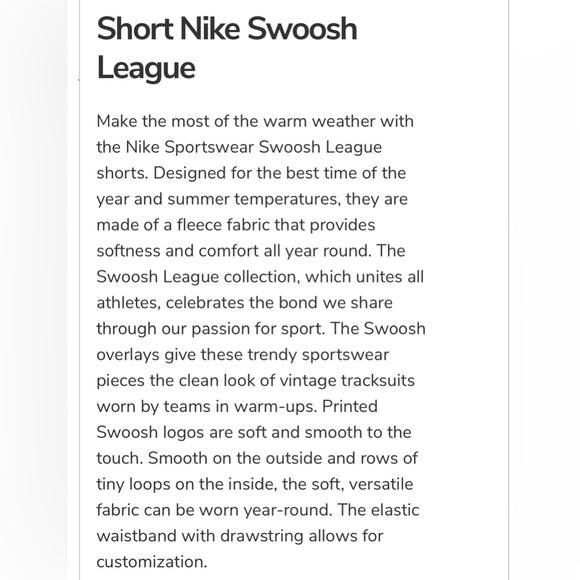NIKE SWOOSH LEAGUE FRENCH TERRY SHORTS - Picture 12 of 13